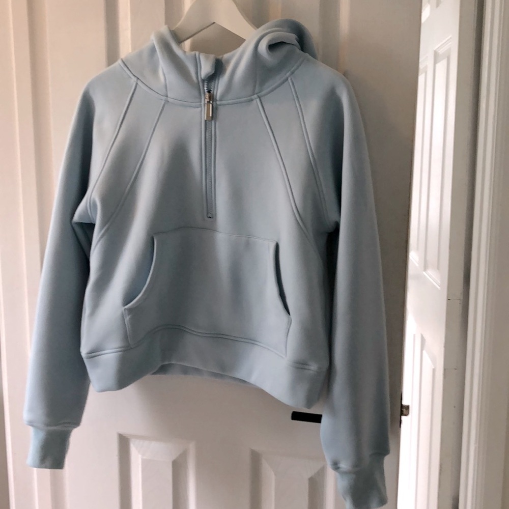 Laslulu Half Zip Cropped Hoodie Lululemon Scuba Dupe